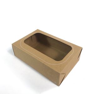 Boîtes en carton kraft de luxe imprimées sur mesure avec stratification mate et gaufrage auto-érigantes recyclables pour le stockage de cadeaux d'expédition - Product Image 4