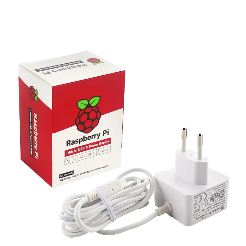 Raspberry Pi 15.3W USB-C Power Supply The official and recommended USB-C power supply for Raspberry Pi 4