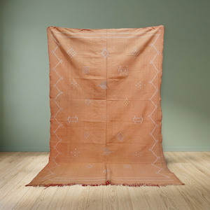 Alfombra Tribal Hecha a Mano, Alfombra Marroquí de Seda de Cactus, Alfombras Rectangulares con Base de Yute, para Sala de Estar, Venta al Por Mayor, Anudadas a Mano - Product Image 2
