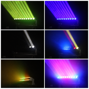 Luz Móvil de Haz LED RGBW <span class=keywords><strong>4</strong></span> en 1 de 10x60W con Luz Auxiliar, Iluminación Dinámica para Escenarios, Control DMX512 RDM para Eventos de DJ - Product Image 3