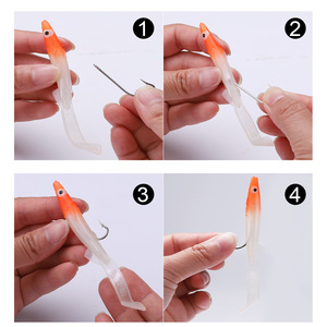 <span class=keywords><strong>Esca</strong></span> artificiale <span class=keywords><strong>per</strong></span> pesca morbida in Silicone <span class=keywords><strong>per</strong></span> <span class=keywords><strong>anguilla</strong></span> 55mm/65mm/85mm/105mm pesca in mare Wobblers - Product Image 3