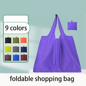 Sac de courses réutilisable pliable en polyester personnalisé, sac pliable, logo imperméable, sac fourre-tout réutilisable pliable - Product Image 3