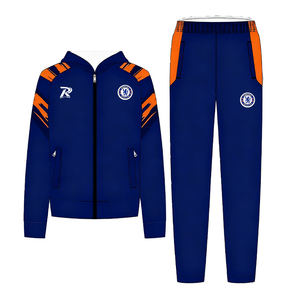 カスタムロゴ入りメンズサッカーユニフォームセット 熱転写プリント 自動裁断 100%ポリエステル 通気性 速乾 サッカーチーム - Product Image 4