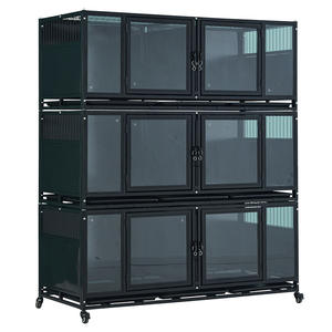 PetFit kediler köpekler için çeşitli bölmeler ile büyük <span class=keywords><strong>Pet</strong></span> yatılı kafes küçük hayvanlar <span class=keywords><strong>Pet</strong></span> Shop ekran kafesleri veteriner köpek kafesi - Product Image 1