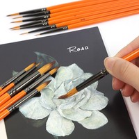 Juego de Pinceles de Precisión con Punta Fina de Nylon, Pincel para Acuarela, Lápiz para Delinear, Herramientas para Manualidades, Pintura DIY, Materiales de Arte