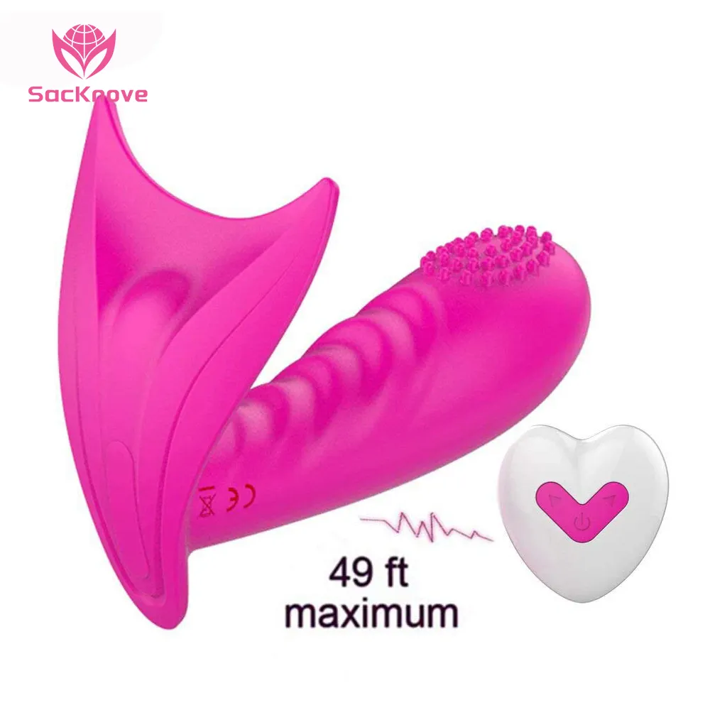 SacKnove-Culotte vibrante en silicone sans fil pour femme, point G, jouet sexuel clitoridien, gode, télécommande