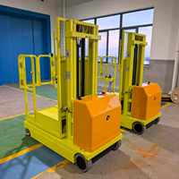 Chariot élévateur autopropulsé motorisé, charge maximale 300 kg, hauteur de levage 3,3 m, chariot élévateur compact à batterie