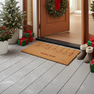 Personalized Christmas-Themed <b>Doormat</b> with Name 2-1-1-1-1 - Product Image 3