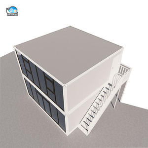 บ้านภาชนะกลางแจ้งเหล็กสำเร็จรูปหรูหราน้ำหนักเบาบ้านเคลื่อนที่บ้านชายหาดที่ทันสมัย - Product Image 4