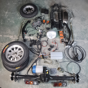 105cm 48v1000W 모터 드라이브 키트 전기차 후륜 차동 장치 하중 600kg DIY 고카트 디스크 브레이크 핸들 어셈블리 - Product Image 6