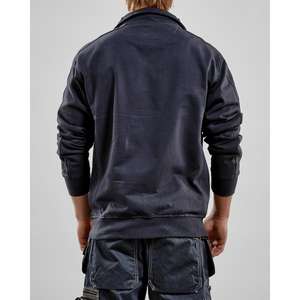 BLAKLADER - 334910488600L Sweatshirt full zip Dark <b>navy</b> <b>blue</b> - EAN 7330509319932 WORK <b>HOODIES</b> - Product Image 3