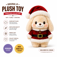 Waker 20+ Jahre Traditionelles Weihnachts-Plüschtier Weihnachtsmann Stofftier Puppe Kawaii Weihnachts-Plüschspielzeug Geschenk
