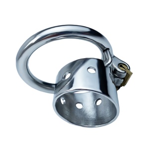 FRRK 4.5ซม.*3.5ซม. ผลิตภัณฑ์ทางเพศแบบ BDSM อุปกรณ์ล็อคองคชาตสั้นทำจากสแตนเลส 304 สำหรับผู้ชาย - Product Image 6