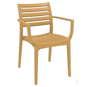 Chaise de salle à manger moderne noire chaise de patio empilable en <span class=keywords><strong>plastique</strong></span> durable pour l'extérieur café restaurant espace jardin chaise de salle à manger design - Product Image 4