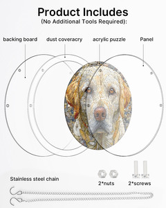 Rompecabezas de Perro para Mascotas, Atrapasoles, Diseño Personalizado al por Mayor, Decoración Colgante para Tiendas de Mascotas, Suministros de Manualidades - Product Image 4