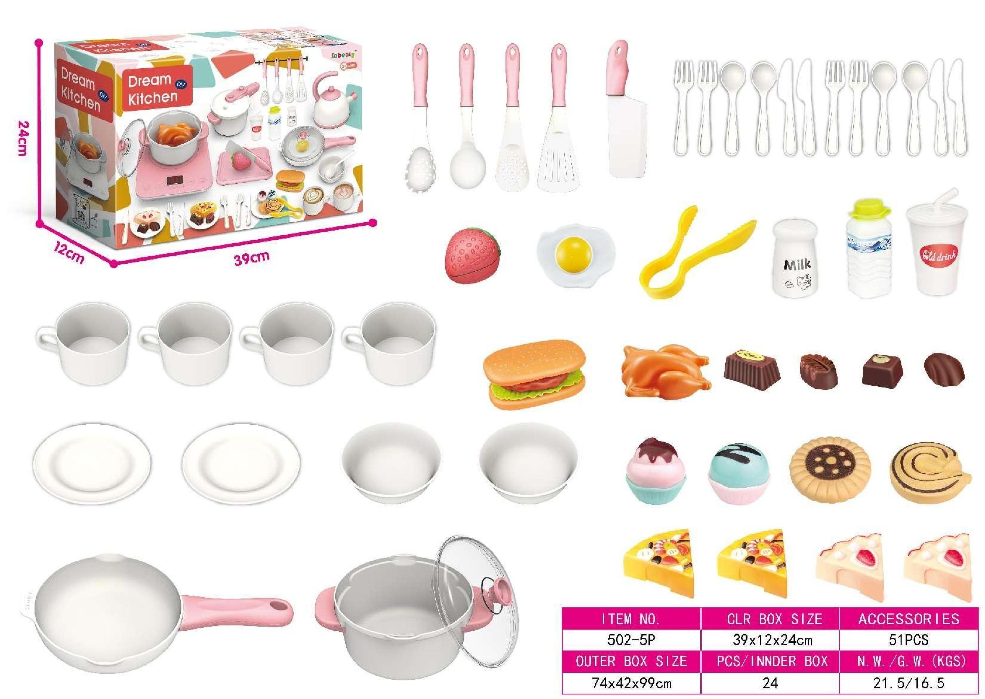 502-5P Pink - Pan+Boiling pot