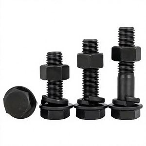 Fournisseur chinois de fixations : Boulons et écrous hexagonaux en acier au carbone zingué DIN6921, boulons à bride hexagonale galvanisés - Product Image 2