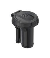 Bouchon de remplissage de carburant marin à clapet avec aération intégrée en nylon pour pont de bateau, entrée d'eau pour yacht