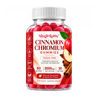OLLI 2000 mg par Portion, Sans Sucre, Végétalien, Gommes à la Cannelle et au Chrome, Complément Cérébral, Gommes à la Cannelle de Ceylan pour Non-Enceintes