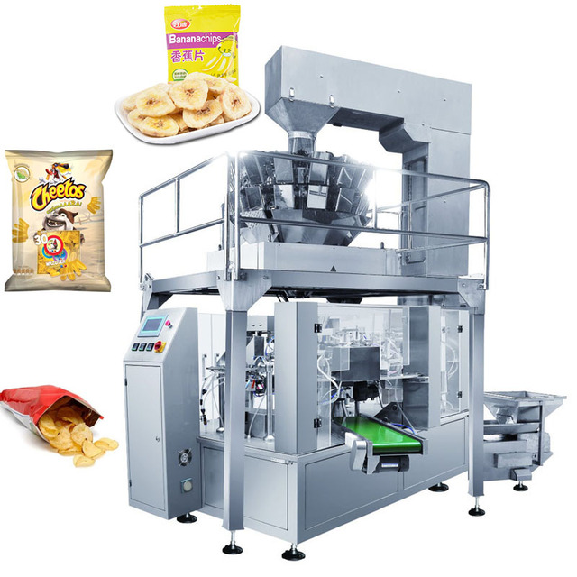 Automatic Doypack Rotary Packing Machine for Premade Doy Bags With Zipper Filling and Sealing Ziplock Pouches
