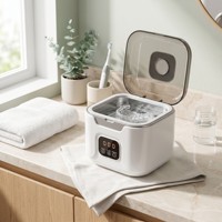 Nettoyeur de prothèses dentaires à ultrasons avec stérilisation UVC et dégazage |   Taux de stérilisation de 99,99% |   Réservoir en acier inoxydable de qualité alimentaire 304