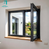 Fenêtre à battant en aluminium sur mesure avec bande d'étanchéité multicouche pour la réduction du bruit dans les appartements