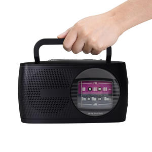 Radio Portátil Clásica AM/FM de Dos Bandas con Altavoz Integrado, Antena Telescópica y Asa, Alta Fidelidad - Product Image 2