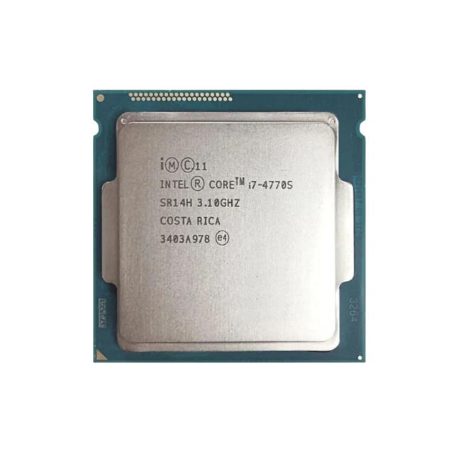 For I7-4770S Processor 4 Cores 8 Threads 3.10GHz Base 3.90GHz Turbo LGA 1150 8MB Cache 65W TDP Desktop 64-Bit Virtualization