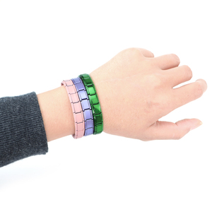 Bracelet à breloques italien avec différents motifs, bracelet italien pour <span class=keywords><strong>fille</strong></span>, breloques colorées en acier inoxydable, bracelet italien personnalisé - Product Image 2