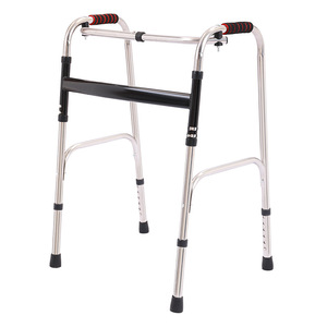 Andador Mu Yang de Acero Inoxidable, Cuatro Patas, Plegable, Reforzado, para Personas Mayores - Product Image 1