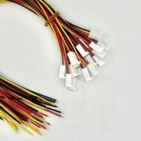 KF2510 Kabel Elektronik Kepala Tunggal 20cm 26AWG Jarak 2.54mm 2/3/4/5/6/7/8/9/10P Terminal Kawat PVC Kabel Penghubung