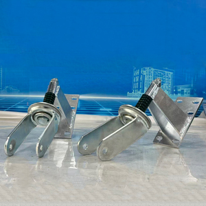 Roulettes de porte robustes à ressort, gris doré, en caoutchouc massif, 4, 5, 6, 8 pouces, <span class=keywords><strong>pour</strong></span> entrepôt et industrie - Product Image 4