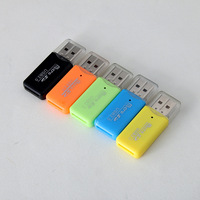 Lector de tarjetas Micro, adaptador de lector de tarjetas de memoria T-Flash, lector de tarjetas portátil para coche, Compatible con TF MICRO