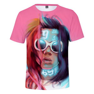 Cool Rapper <span class=keywords><strong>69</strong></span> 6Ix9ine Tekashi69 T-Shirts pour le Sport Casual col rond impression 3D chemise hommes mode T-Shirts Tops vêtements - Product Image 3