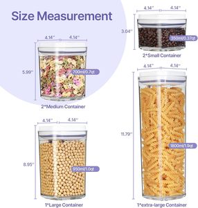 Transparent Vacuum Food <b>Container</b> Kitchen <b>Storage</b> Canister Airtight Food Jar - Product Image 5