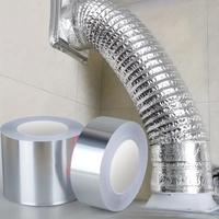Ruban adhésif en aluminium haute résistance |   2" X 65' |   Réparation de conduites métalliques pour l'étanchéité des systèmes HVAC |   Utilisation en milieu hospitalier et scolaire |   Installation facile |   1 an