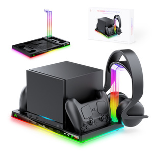 Support de charge RGB Honcam pour console de jeu, station d'accueil pour manette Steam, support pour casque, organisateur de bureau - Product Image 3