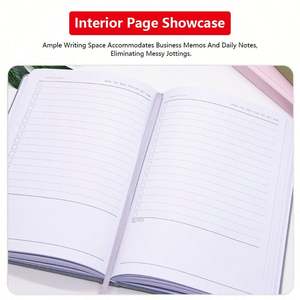 High-end Fabric Lined Hardcover A5 <b>Notebook</b> Custom Print <b>Diary</b> Planner Notepad Monthly goal Journal Writing <b>Notebooks</b> - Product Image 3