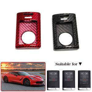 Corvette C7 2014-2019汽车配件碳纤维外壳汽车遥控钥匙扣保护汽车钥匙链装饰 - Product Image 5