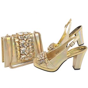 Sandalias de tacón alto cerradas de 10 cm para mujer, estilo italiano, para verano y otoño, con pedrería, para novia, con bolso a juego, para fiesta o boda africana - Product Image 2