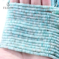 Discos de Piedra Natural de 2x4 mm, Redondos y Planos, en Forma de Moneda, Separadores de Gemas, Cuentas Sueltas, Adecuados para Hacer Pulseras y Joyería DIY