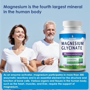 Cápsulas de Glicinato de Magnesio de Marca Propia, Suplemento de Magnesio para la Salud Muscular, Articular y Cardíaca - Product Image 4