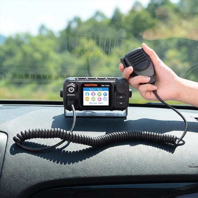 Global 4G POC Radio Smart POC PTT Walkie Talkie Unlimited Distance GPS Tracking Nationwide Coverage Mobile Radio YANTON TM-7700