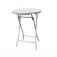 Table pliante en acier plastique pour jardin extérieur
