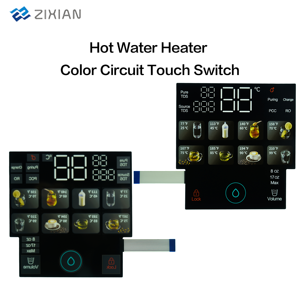 Panneau de clavier à membrane avec bouton tactile à circuit couleur personnalisé <span class=keywords><strong>pour</strong></span> machines à café et appareils électroménagers - Étanche - Product Image 3