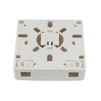 Boîtier de distribution de fibre optique DK FIBER en gros, 2 ports, blanc, ABS, terminaison FTTH avec adaptateurs SC/FC/LC