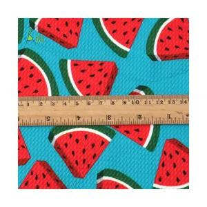 Liverpool Stretch Printed Fruit Fabric for Pet Clothes Bullet Poly Spandex 100% Polyester Fabric Woven Plain Lightweight 180gsm