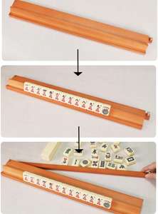 OEM/ODM - Estante de Lujo Moderno y Profesional en Forma de L para Fichas de Mahjong 3D de Madera Maciza, Diseño Portátil y Ecológico para EE. UU. e Internacional - Product Image 5