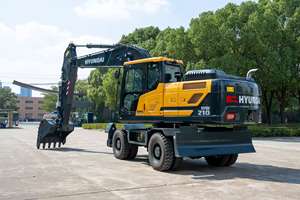 2024 año nueva marca Hyundai HW210 excavadoras de ruedas 21 toneladas maquinaria de construcción hidráulica nuevas excavadoras de ruedas Hyundai HW210 - Product Image 4