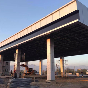 Ánh sáng lớp Q235/q345 thép không gian khung tán mạ nhúng nóng cho trạm thu phí đường cao tốc <span class=keywords><strong>prefab</strong></span> tòa nhà hàn cắt - Product Image 4